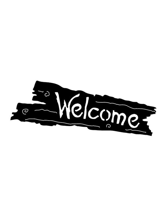 Welcome Drift Wood Sign