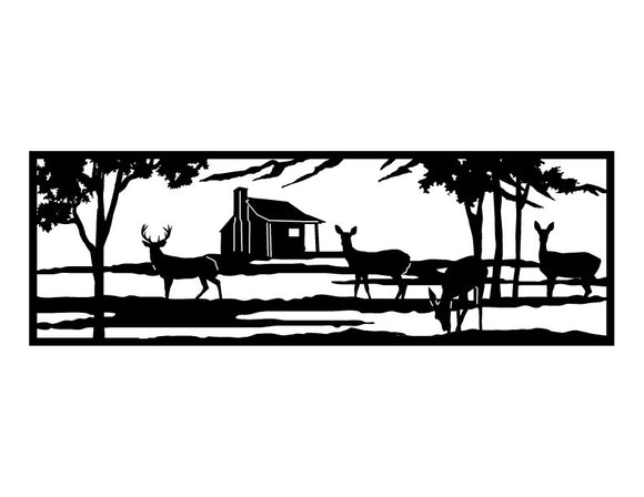 Scenic Farm House Cut Out