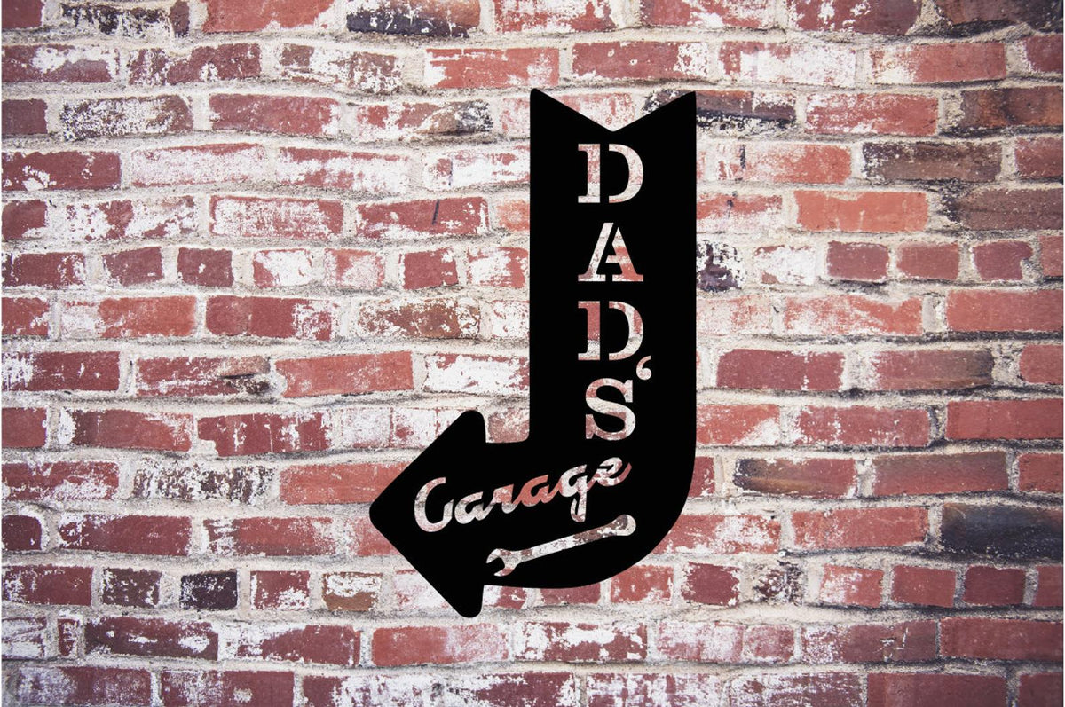 Open Road Brands Dad's Garage Linked and Embossed Metal Sign - AbuMaizar  Dental Roots Clinic